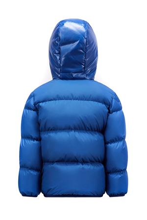 Piumino Barin lucido e opaco blu MONCLER KIDS | J29541A0010854A8174K